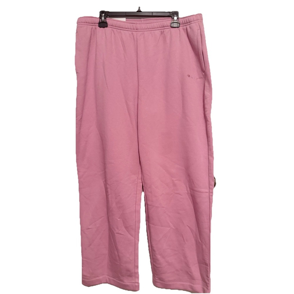 Women's NWT Champion Pink  Wide Leg Sweatpants XXL